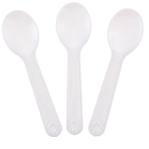 Mini Plastic Tasting Spoons And Ice Cream Spoons Pack with 100 spoons