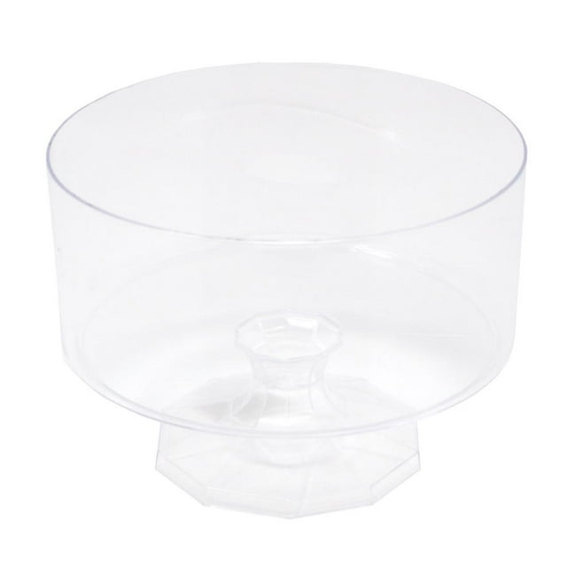 Mini Plastic Trifle Pedestal Bowl, Clear, 41/4Inch