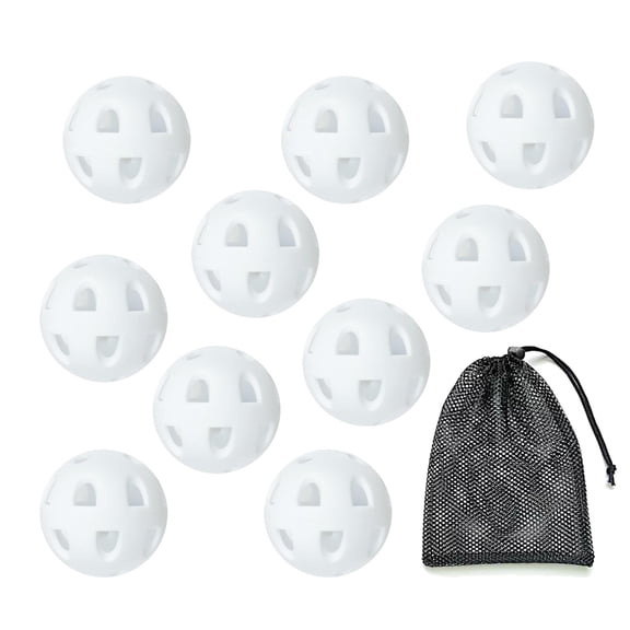 Mini Plastic Wiffle Balls, Hollow Mini Baseballs for Indoor Outdoor Training