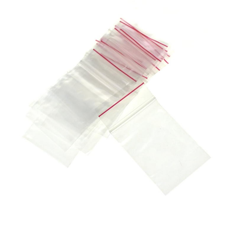 500 Small Ziplock Bags 2mil Clear Poly Bag 1-1/2 X 2 Mini Zip Lock Baggies