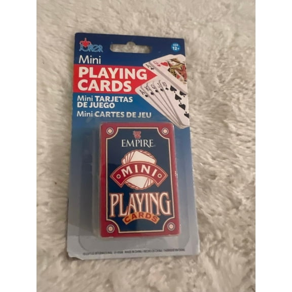Mini Playing Cards Miniature Travel Tiny Poker Deck Set New (BONUS 1 FUN CHOPS)