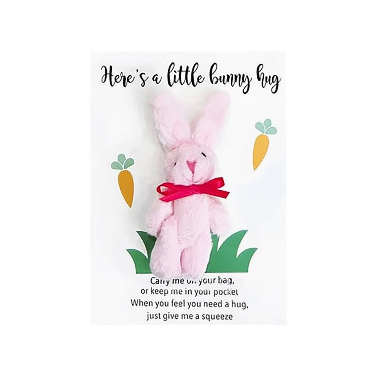 Mini Plush Bunny,1Pc Bunny Hug Card Party Favors Tiny Stuffed Animals,6 ...