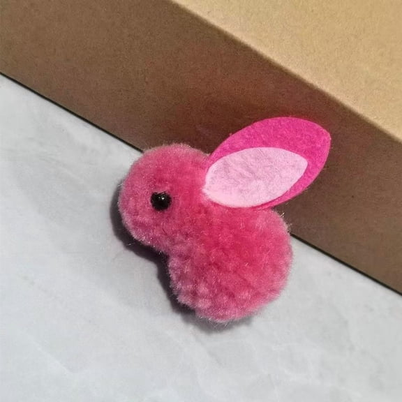 Mini Plush Easter Bunny Animals, Miniature Stuffed Rabbit, Soft Tiny Stuffed Animals Easter Bunnies Plush Rabbit for Easter Basket Stuffers, DIY Hair Clips