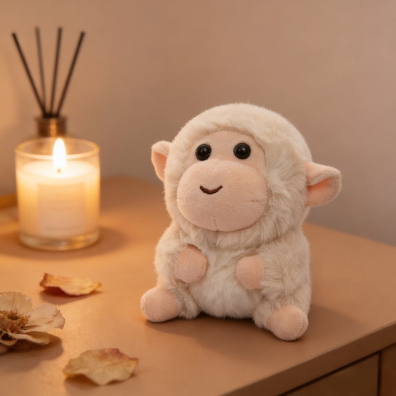 Mini Plush Monkey Toy – Soft Cuddly Stuffed Animal with Removable Accessories, Adorable Crafting Companion for Teens Adults Collectors