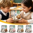 thumbnail image 1 of Mini Plush Toy,Pocket Sized Soft Stuffed Bear Stored In Portable Metal Tin Box,Commemorative Keepsake Gift For Youngster First Day Classroom Memory(Brown), 1 of 7