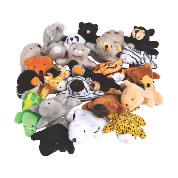 Mini Plush Zoo Assortment - Toys - 50 Pieces