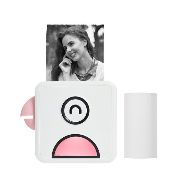 Mini Pocket Bluetooth Photo Printer, Portable Inkless Instant Photo Printer For Labeling, Recite Words, Print List, Print & Draw Picture, Pink