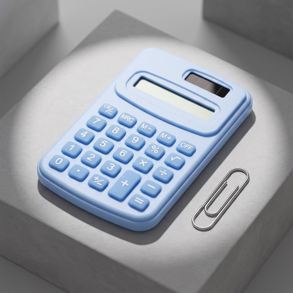 Mini Pocket Calculator 8 Digit LCD Display Handheld Basic Calculator ...