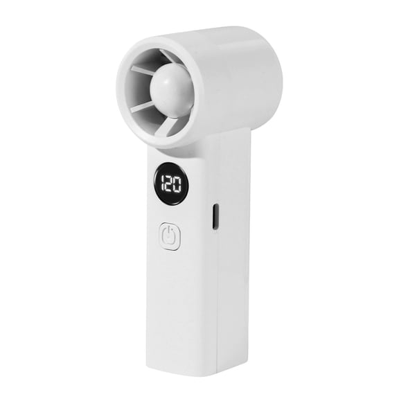 Mini Pocket Ice Fan 100 Speed, Ice Cooling Strong Wind Stepless Adjustable LED, Outdoor Travel Office Home Hot Weather, Digital Fa