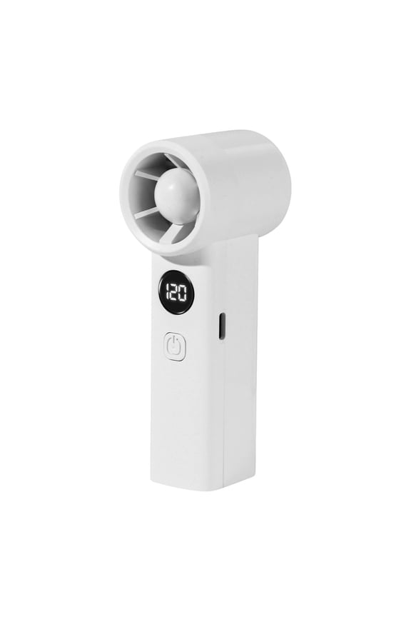 Mini Pocket Ice Fan 100 Speed, Ice Cooling Strong Wind Stepless Adjustable LED, Outdoor Travel Office Home Hot Weather, Digital Fa