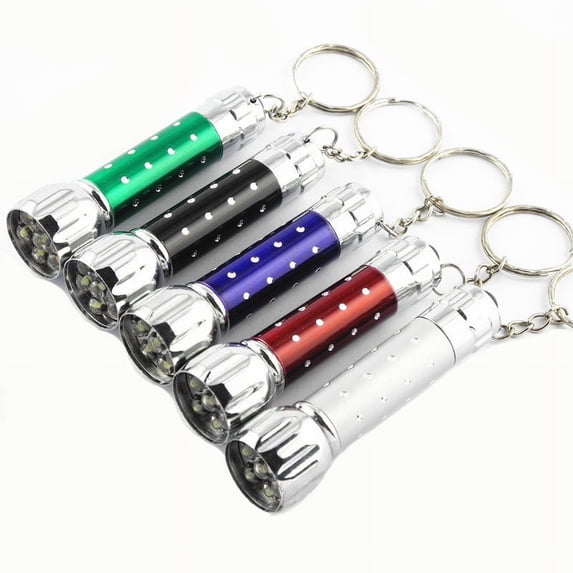 Mini Pocket LED Flashlight, Super Bright 7-Lumen EDC Light with Anti-Roll Design & Convenient Carry Strap, Everyday Carry Essential for Camping and Home Use, 2.76in