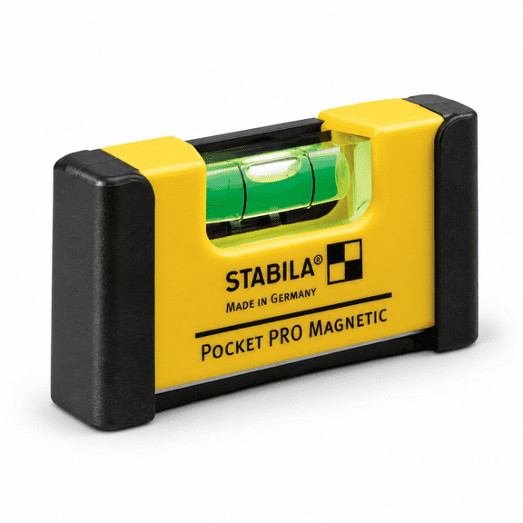 Mini Pocket Level Pro with Holster, Aluminum Precision Measuring Tool for Flat and Round Surfaces