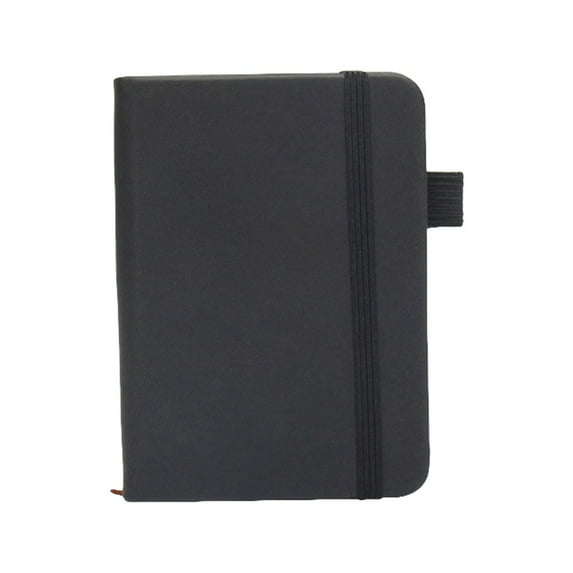 Mini Pocket Notebook A6, Portable Notepad with Thick Non-Bleed Paper, Compact Travel Journal, Durable Reinforced Pages, Black, 1 Pack
