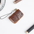 thumbnail image 1 of Mini Pocket Notebook Carved Leather Light Brown,1*Mini Pocket Notebook,Super Mini Pocket Notebook Creative Cowhide Handmade Jewelry Notepad Multi Purpose Mini Leather Ledger, 1 of 9