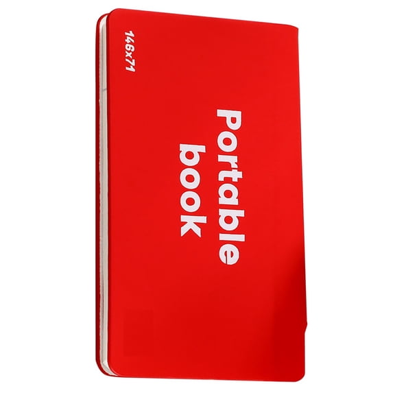 Mini Pocket Notebooks, 5.9"×3.5" Portable Notepad, Daily to Do List Planner, Compact Lined Memo Book, Cute Diary Journal, Small Pocket Note Pad, 64 Sheet Personal Journal for Office, Red