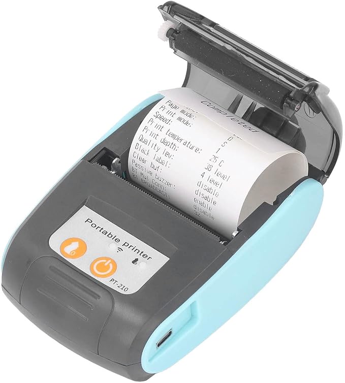 Mini Pocket Printer, Bluetooth Thermal Receipt Printer for iOS Android