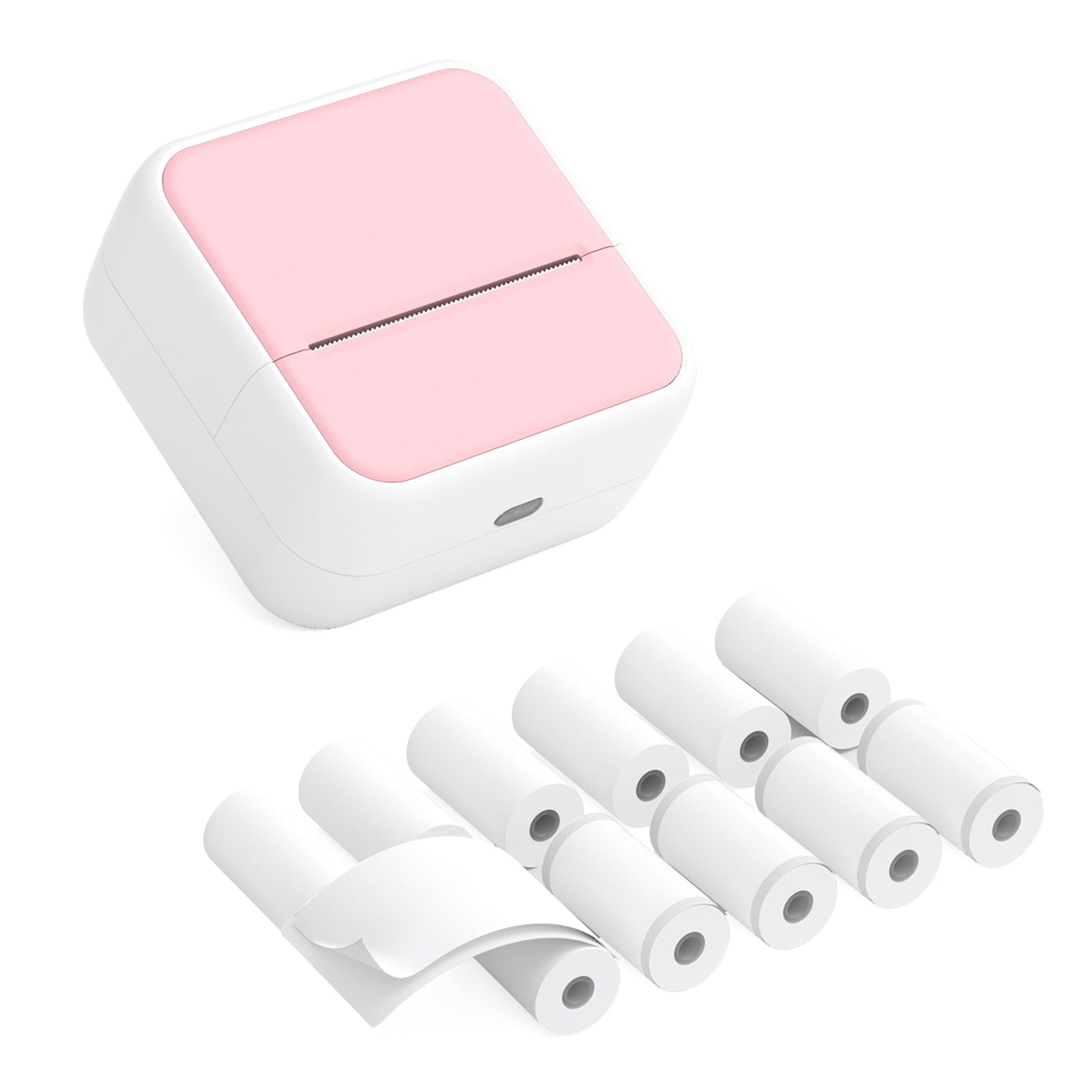 Mini Pocket Printer Portable Thermal Instant Photo Printing Label Maker Machine BT Wireless Connect Compatible with Android / iOS APP Support Receipt Label Memo Sticker Notes Lists Scrapbook DIY
