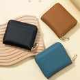 thumbnail image 1 of Mini Pocket Purse Card Holder Wallet RFID Blocking Zipper Pocket Ladies Credit Card, 1 of 9