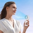 thumbnail image 1 of Mini Pocket Size Design, Rechargeable Handheld Mini Fan, 3 Speed Powerful Wind Cooler, 2000mAh Battery Ventilator, Portable ABS Device for Travel and Lash Makeup, 1 of 7