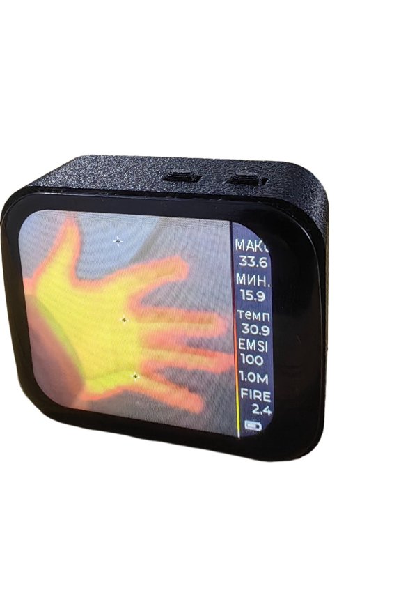 Mini Pocket-Sized Thermal Imager With Touchscreen - Portable Infrared Thermometer & Heat Leak Detector For Home Inspection And Phone Repair,Black