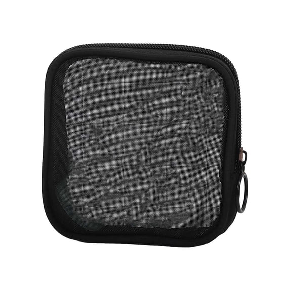 Mini Pocket Wallet Mesh Zipper Travel Toiletries Cosmetic Organizer Pouch For Storage