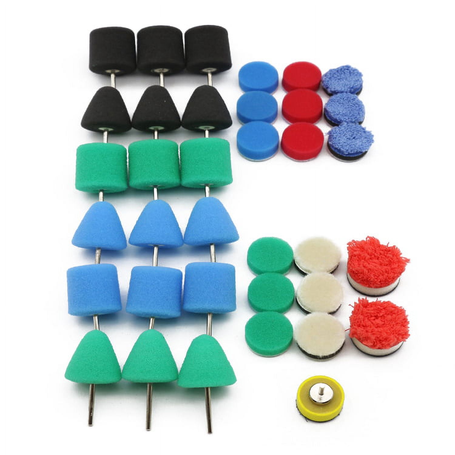 Mini Polishing Pad Car Detailing Drill Polish Pads Sponge Flexible Shaft Buffing Wheels Kit Auto Polisher Machine Set