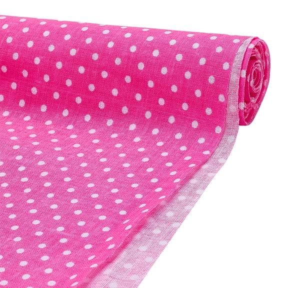 Mini Polka Dot Fat Quarters Quilting Fabric Bundles 40x62 Inch Hot Pink Cotton Patchwork Fabric Sewing Craft for Handmade Craft