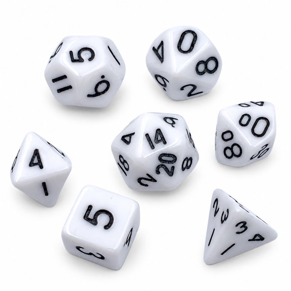 Mini Polyhedral Dice Set 0.3937 in Acrylic DND Dice for Tabletop RPG Board Games