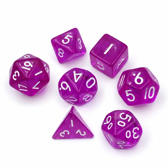 Mini Polyhedral Dice Set 0.3937 in Acrylic DND Dice for Tabletop RPG Board Games
