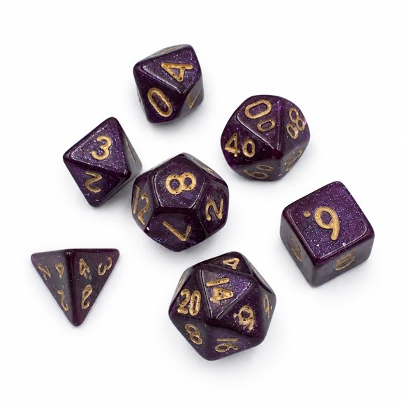 Mini Polyhedral Dice Set 0.3937 in Acrylic DND Dice for Tabletop RPG Board Games