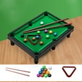 thumbnail image 1 of Mini Pool Table, Billiards Game Set With 2 Sticks & 11 Balls, 10.6x7.5x2.4in Home Office Desk Stress Relief Portable Travel Pool Table Game Christmas Birthday Gifts for Age 6-10, 1 of 6