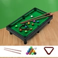 thumbnail image 1 of Mini Pool Table, Billiards Game Set With 2 Sticks & 11 Balls, 12x6.9x2.8in Home Office Desk Stress Relief Portable Travel Pool Table Game Christmas Birthday Gifts for Age 6-10, 1 of 6