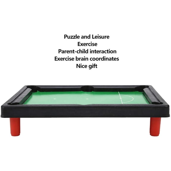 Mini Pool Table Set - Compact Snooker Game for Kids & Adults, Portable Billiard Table with Smooth ABS Surface