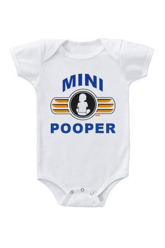 Mini Pooper Funny Baby Bodysuit