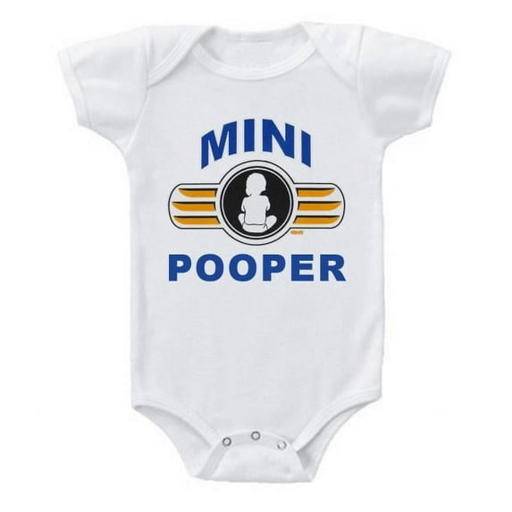 Mini Pooper Funny Baby Bodysuit