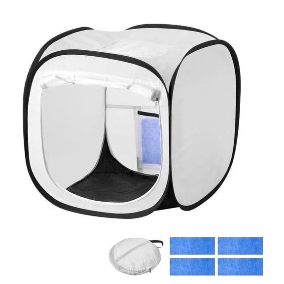 Mini Pop-Up Spray Paint Tent, 15.9415.9416.9 Inch with Mesh Screen Door, Portable Spray Shelter for Small Crafts, Sculptures, Vases and Photo Frames
