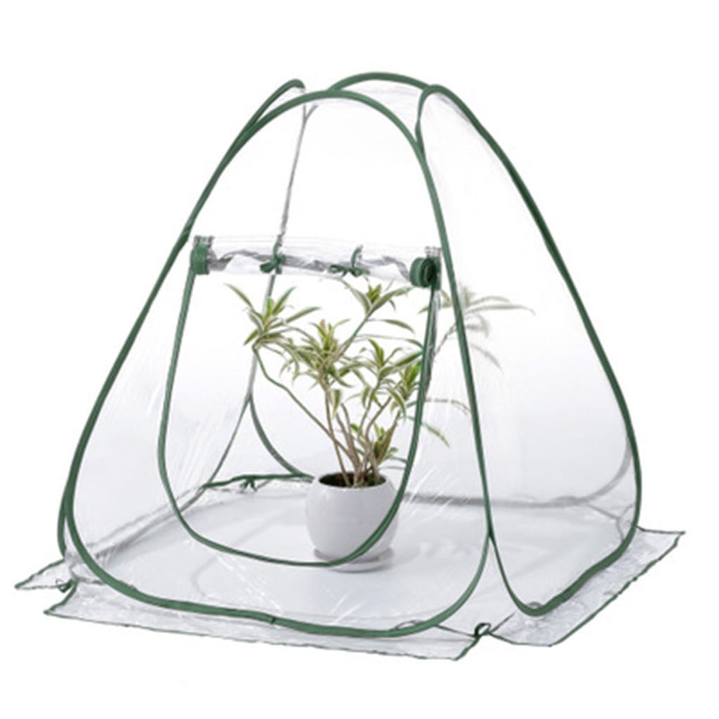 Mini Pop-up Waterproof Greenhouse Indoor Outdoor Gardening Flowerpot Cover Backyard Flower Shelter