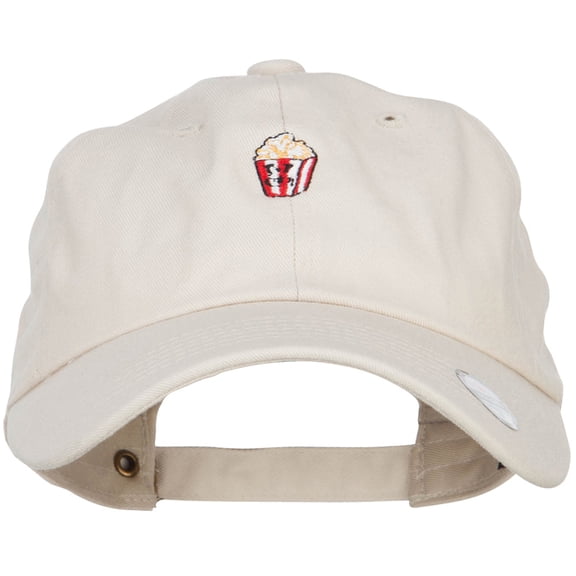 Mini Popcorn Embroidered Unstructured Cap - Beige OSFM