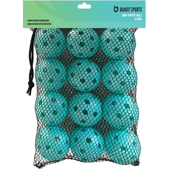 Mini Basballs Bandit Sports Mini Popper Balls, 12pk, 1.5