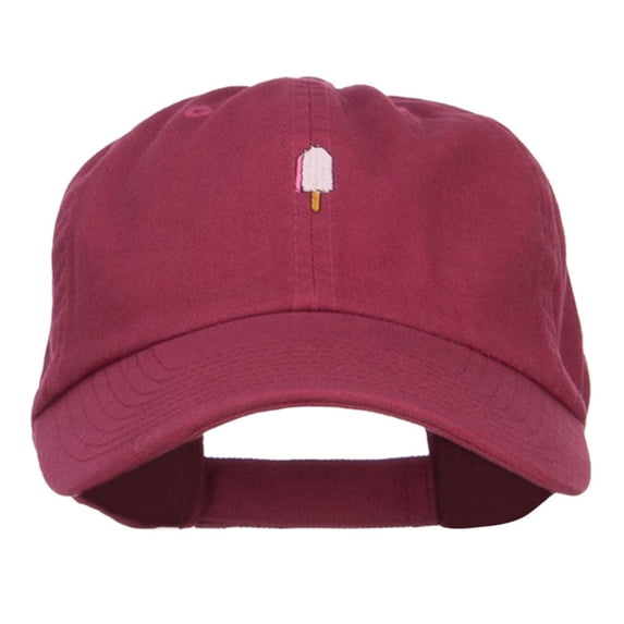 Mini Popsicle Embroidered Low Cap - Wine OSFM