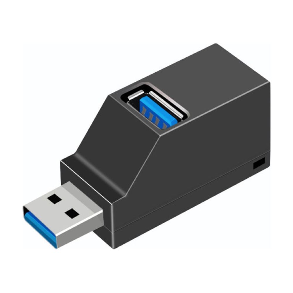 Mini Portable 3 USB Ports Expansion Hub Splitter Adapter for PC Laptop ...