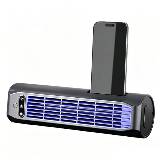 Mini Portable Air Conditioner, 3 Speed Air Conditioner Fan, 3-in-1 Standing/Wall-Mounted/Desktop Cooling Fan USB Rechargeable for Home/Office/Dorm/Rv