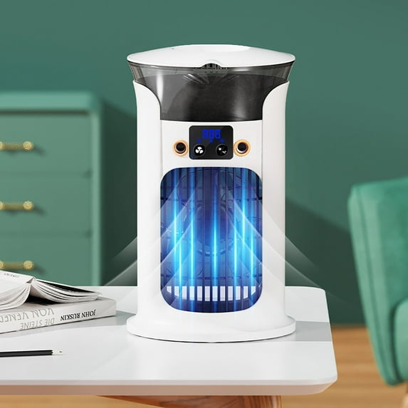 Mini Portable Air Conditioners, Desktop Air Cooler With USB Charging, 3 Speeds, Evaporative Windowless Cooler for Office Dorm Bedroom Desktop Personal Use