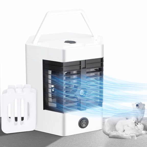 Mini Portable Air Cooler Personal Space Cooler With Humidifier 3 Speed USB For Home Office Bedroom