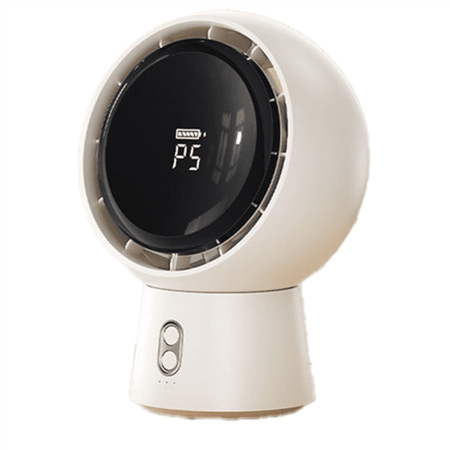 Mini Portable Bladeless Air Circulating Fan USB Rechargeable 5000mAh