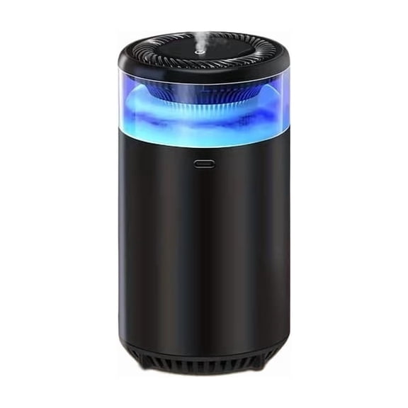 Mini Portable Car Aromatherapy Humidifier Essential Oil Diffuser with Adjustable Light for Home Office Car Use - 0.34oz Compact Design, USB-C Rechargeable, Battery Operated