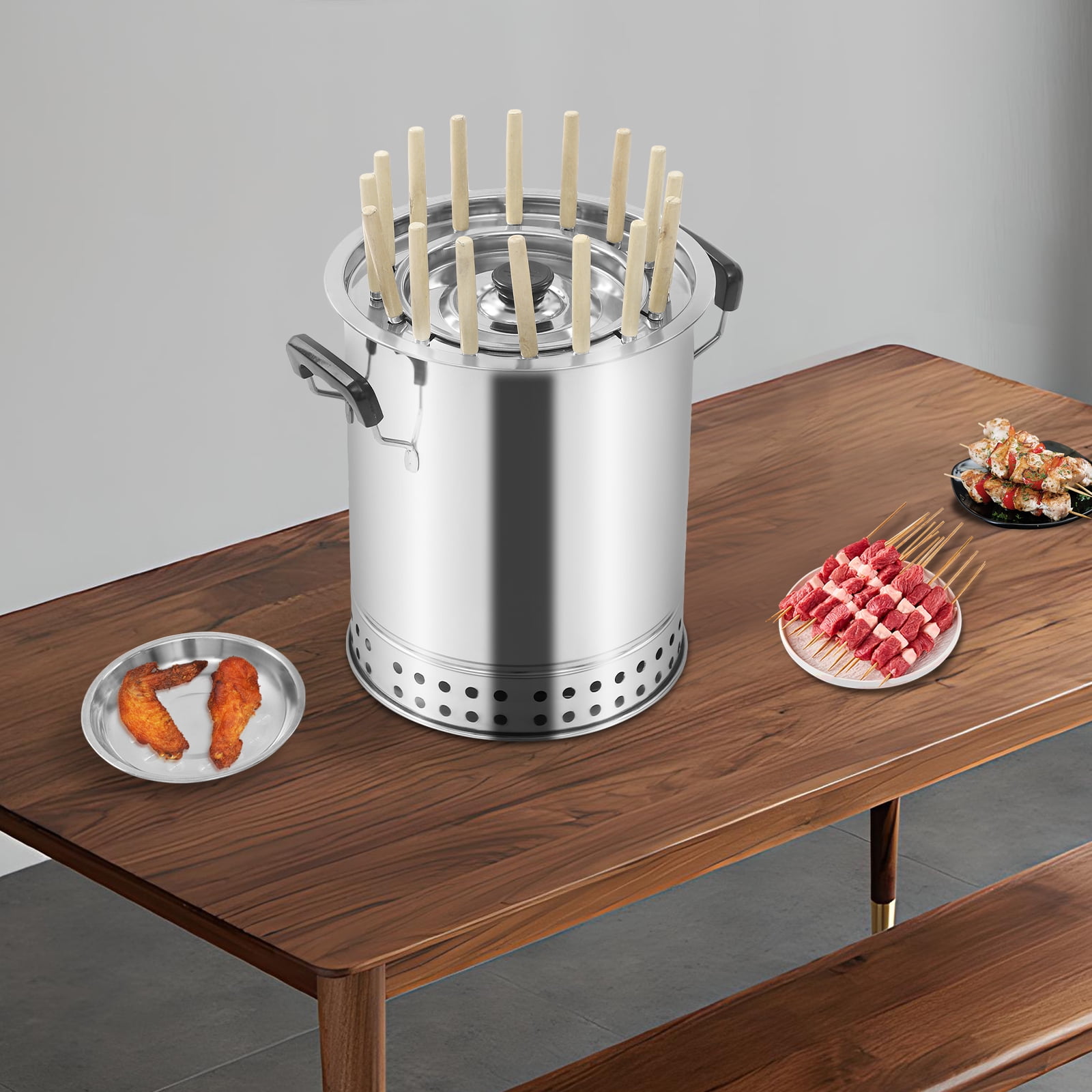 Mini Portable Charcoal Gril, Charcoal Grill, Portable Compact BBQ Charcoal Grill