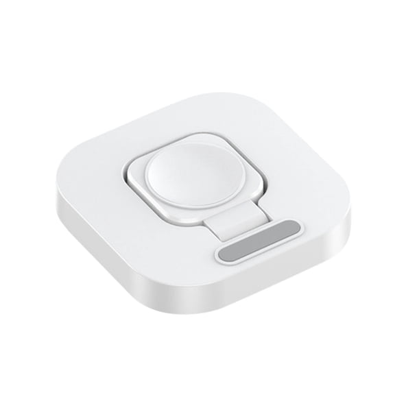 Mini Portable Charger,Portable Magnetic Charging Dock for Watch,3W Vertical Charger Foldable Wireless Fast Charger Stand for Most Watch Series Portable Design for Travel,White