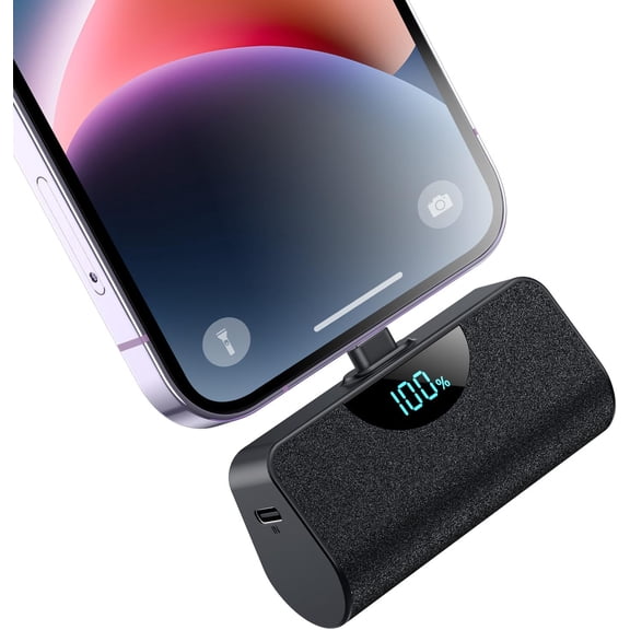 Mini Portable Charger Power Bank for iPhone, 5200mAh External battery Charging Bank, 20W PD Fast Charging Battery Pack Portable Phone Charger for iPhone 14 Pro Max/14/13/12/11/XR/X/8/7/6/SE series