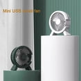 thumbnail image 1 of Mini Portable Electric Desktop USB Fan | Silent Quiet Design | Compact 5.11 x 4.72 Inch | 5V Energy Efficient Plug-in | Multi Power Option | Includes USB Cable, 1 of 3